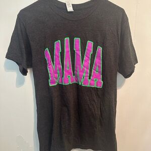 Tultex Black and Pink Short Sleeve Tee Graphic Design